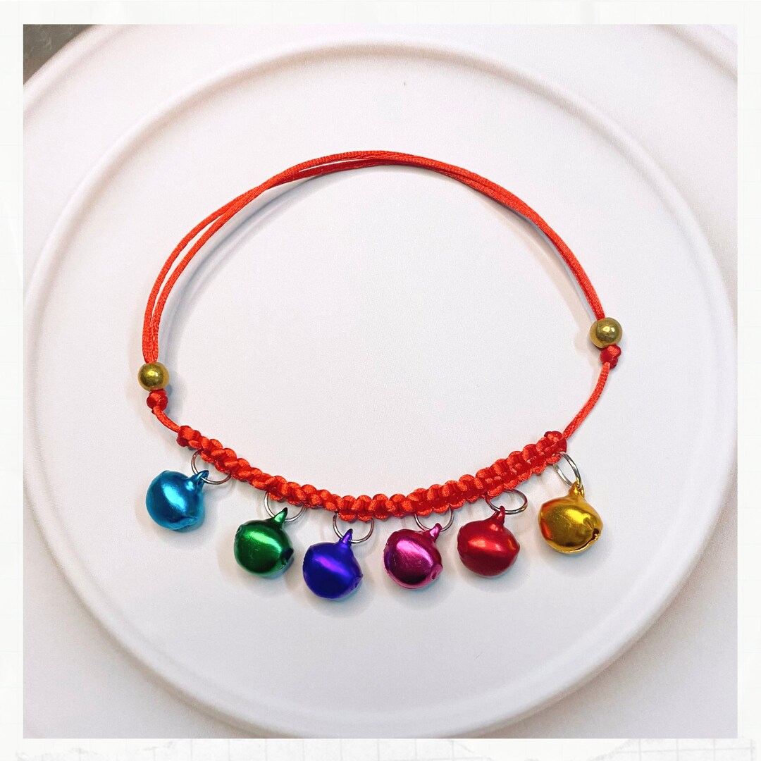 Colorful Bell Cat Collar and Lucky Cat Collar Jingle Bell for Etsy