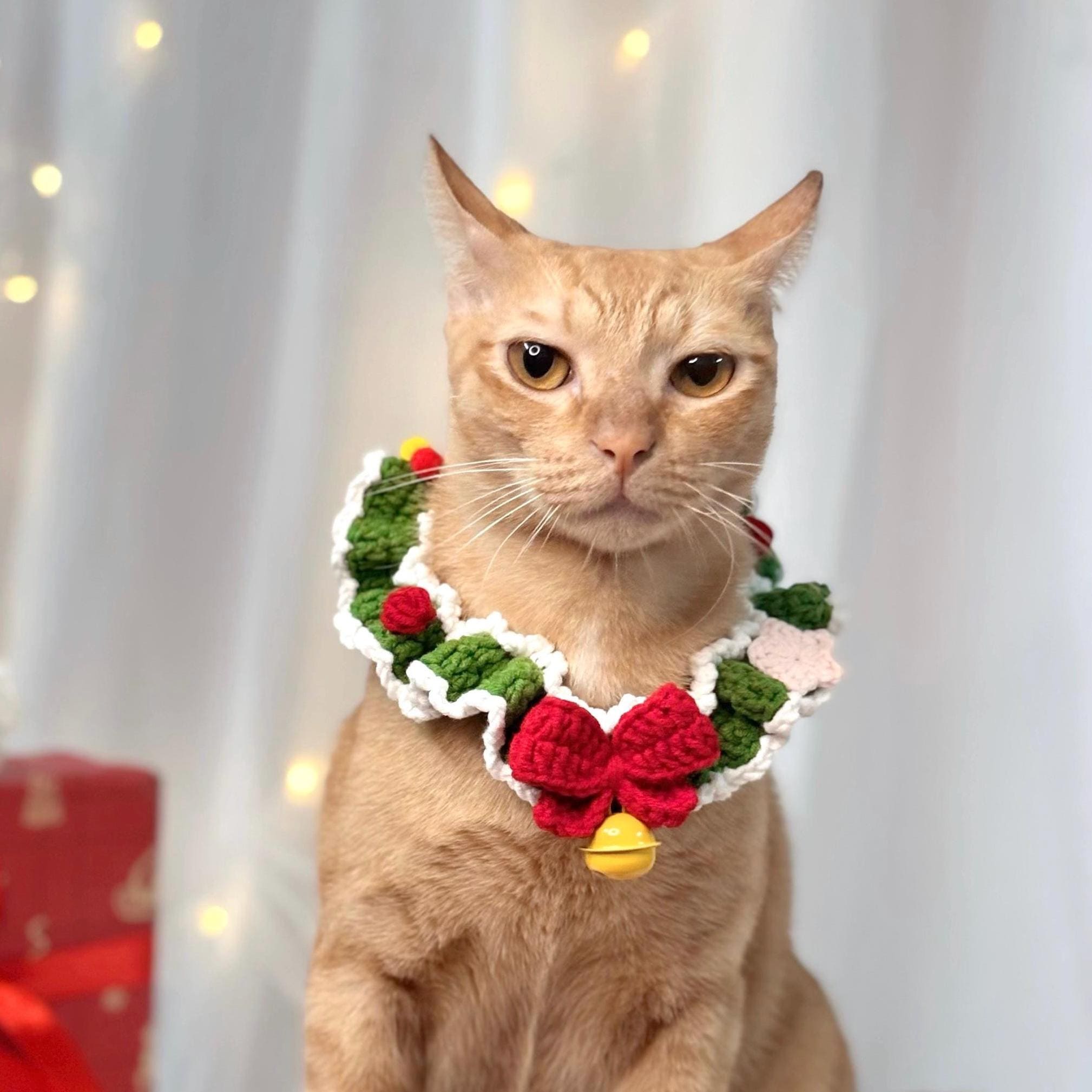 Collier Pour Chien Tricoté, Bavoir Tricoté Au Crochet Fait à
