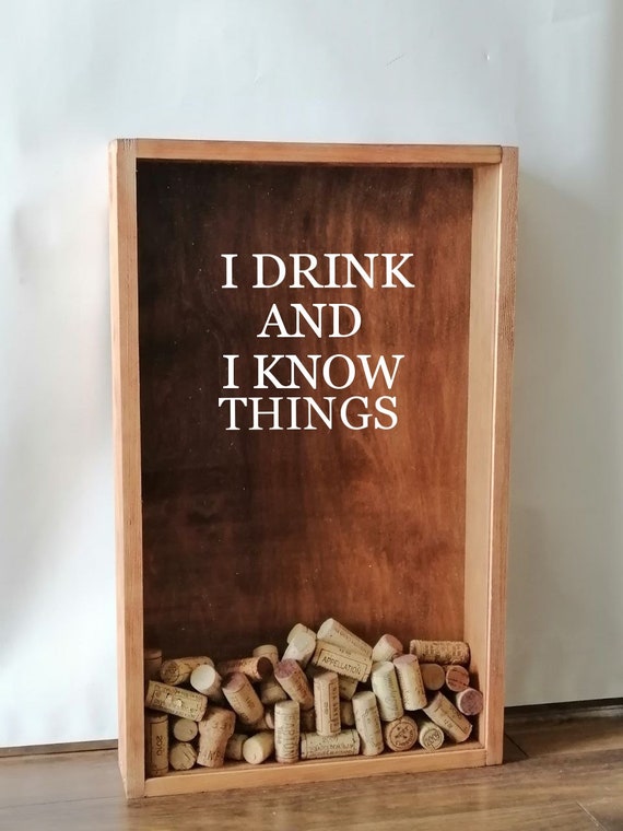 Wine Cork Box.vertical Drinks Wine Cork Holder Prosecco Etsy