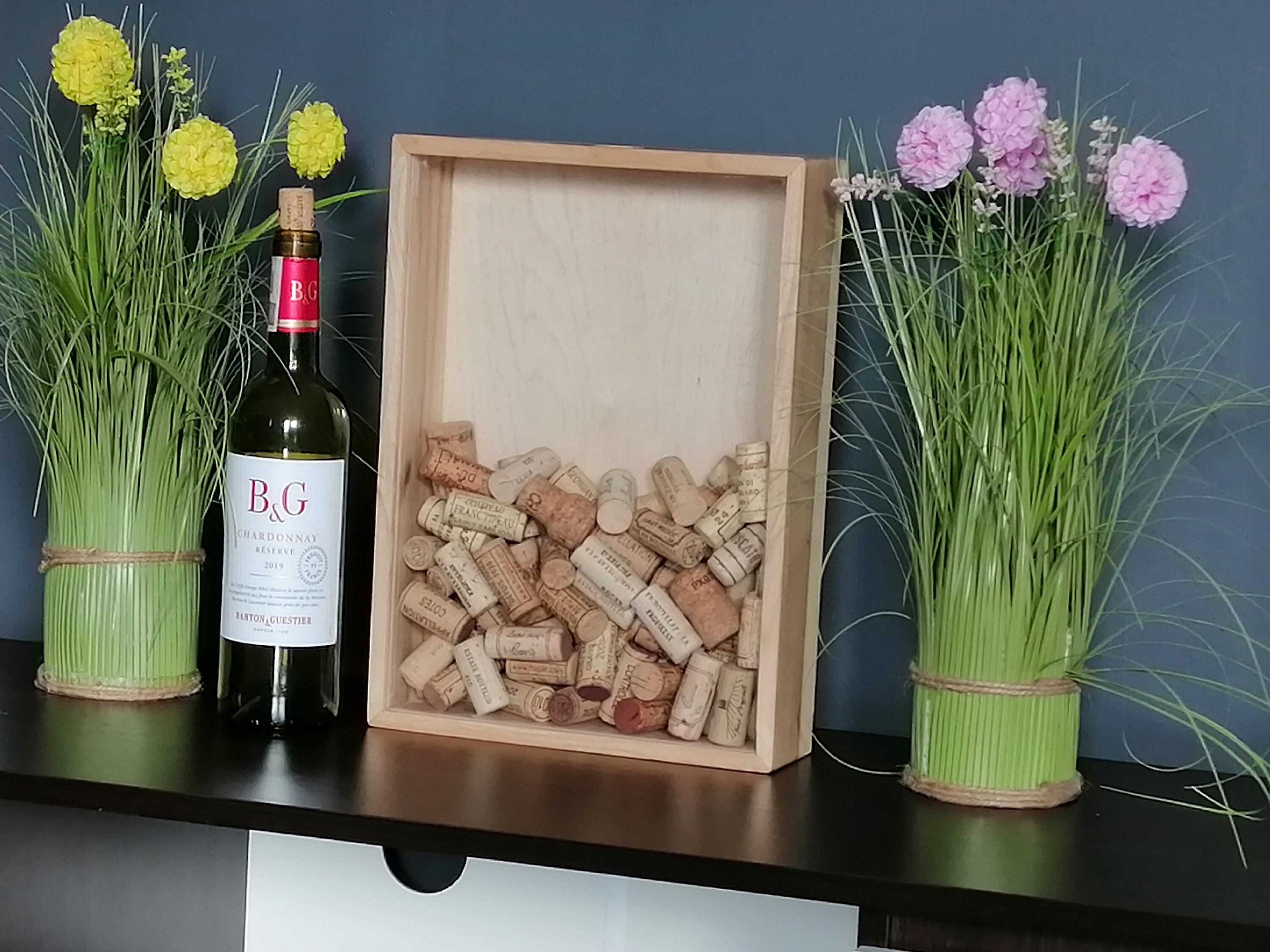 Wine Cork Box.vertical Drinks Wine Cork Holder Prosecco Etsy