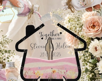 Wedding Sand Ceremony Kit for Wedding Unity Alternative Personalized Sand Ceremony Set for Rustic Wedding Decor with Sand Pouring Unity