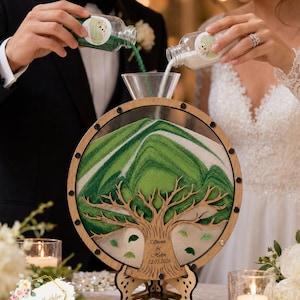 Personalized Unity Sand Ceremony Set, Tree Of Life Wedding Gift, Custom Engagement Keepsake, Anniversary Sand Frame Alternative