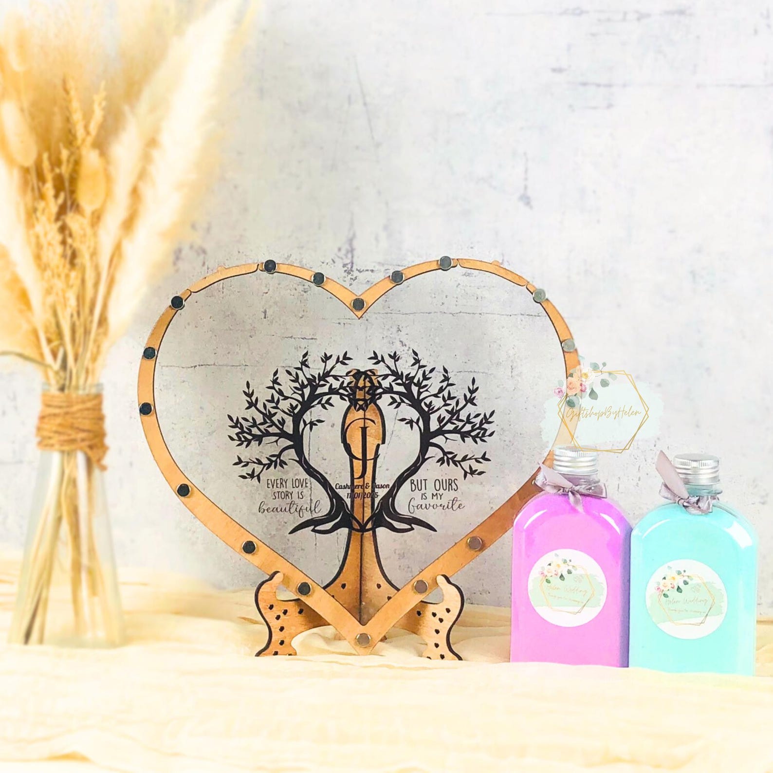 Unity Kit Wedding Rustic Wedding Unity Sand Ceremony Kit With Custom Couple Photo for ...