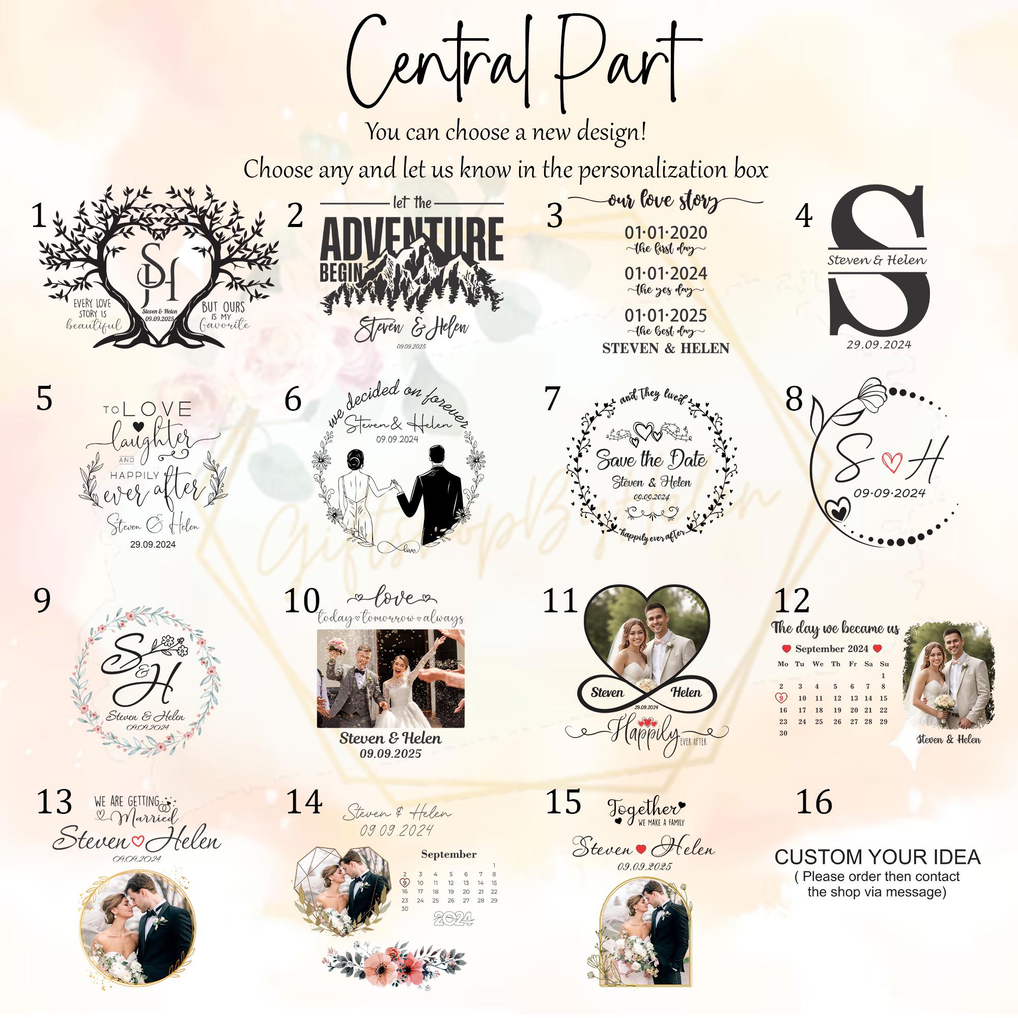 Unity Kit Wedding Rustic Wedding Unity Sand Ceremony Kit With Custom Couple Photo for ...