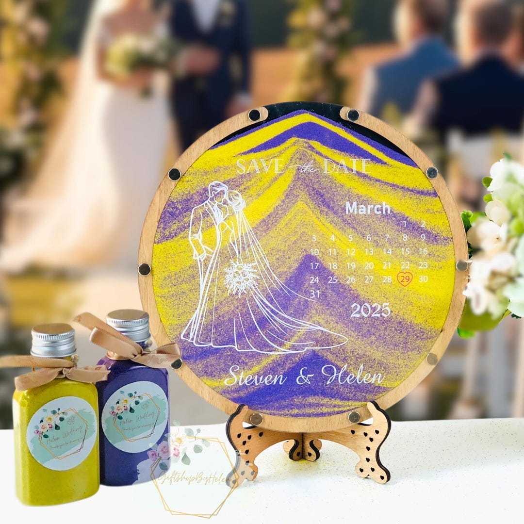 Personalized Wedding Pouring Sand Unity Ceremony, Wedding Unity Sand ...