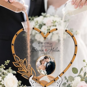 Wedding Sand Ceremony Set - Wedding Unity Sand Vase - Wedding Ceremony - Personalized Heart Shaped Sand Ceremony Set - Sand Ceremony Kit