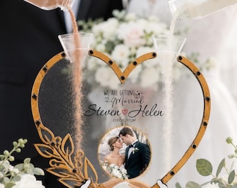 Wedding Sand Ceremony Set - Wedding Unity Sand Vase - Wedding Ceremony - Personalized Heart Shaped Sand Ceremony Set - Sand Ceremony Kit