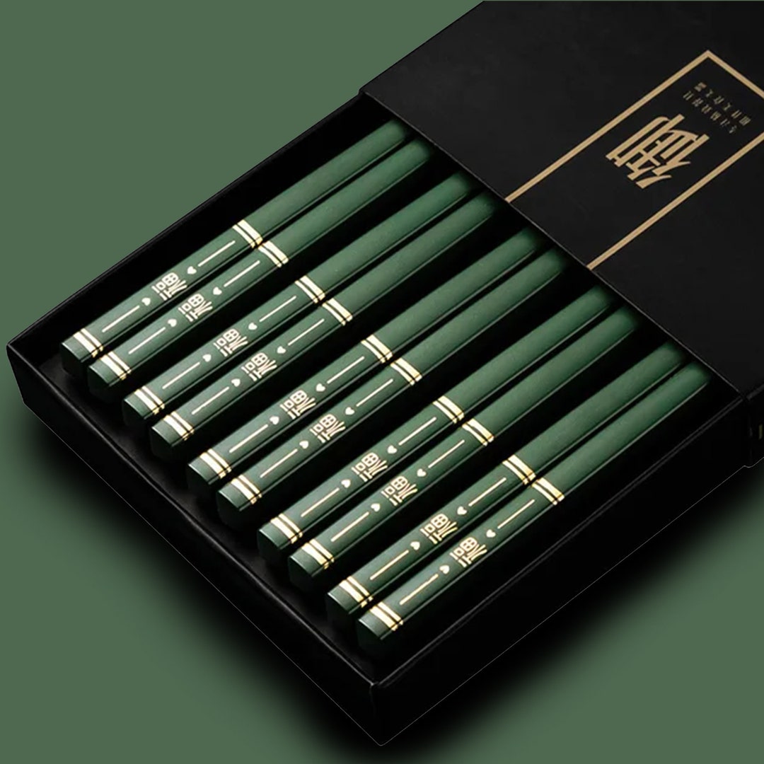 5 Pairs Chopsticks Set Japanese Chopsticks, Korean Chopsticks and Spoon