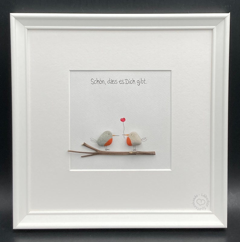 Steinbild Schön dass es Dich gibt Bild Etsy.de