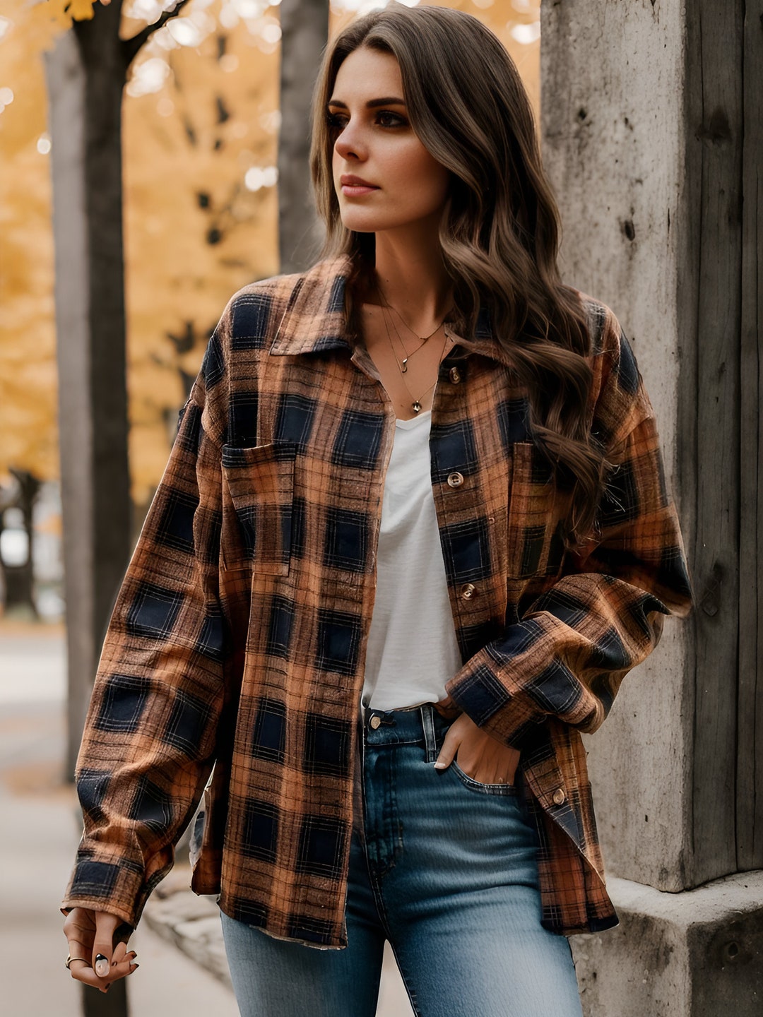 トップス DAKOTA 80s L/S Checked Flannel Shirt XL. DAKOTA 80s L/S