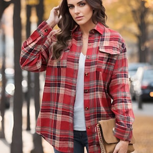 Cozy Plaid Tartan Shirt - Long Sleeve Button-Up