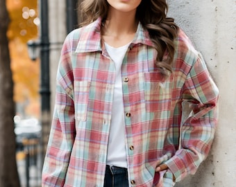 Chemise à carreaux douillette en flanelle Dakota Chemise