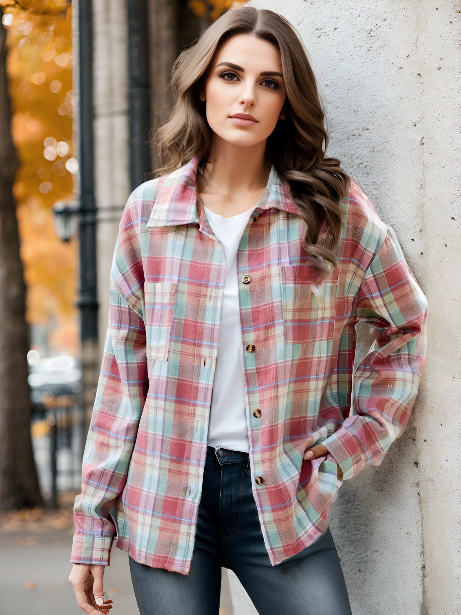 トップス DAKOTA 80s L/S Checked Flannel Shirt XL. USA製 80's Dakota フランネルシャツ チェック柄