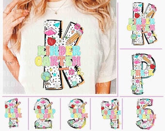 Bundle Retro Back to School PNG, Team Grade Png, Retro Teacher png, Bright Dalmatian Dots, Dream Team, Kindergarten 1st/2nd/3rd Grade Png