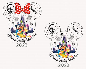 Family Vacation 2023 Png, Mouse Head Png, Family Trip 2023 Svg, Mouse And Friends Png, Magical Kingdom Png, Vacay Mode Png, Custom Name Png