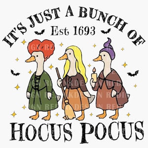 Goose Halloween PNG, Retro Preppy Halloween Sublimation, Halloween Goose Png, It&#39;s Just a Bunch of, Fall Shirt Png