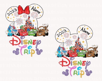 Family Trip Png, Retro Cars Png, Family Vacation Png, Magical Kingdom Png, Family Shirt Png, Custom Name Png, Car Sublimation Design