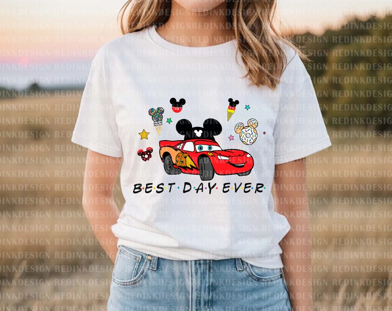 Best Day Ever Png, Mouse Snacks Png, Family Vacation Png, Red Car Png, Magical Kingdom Png, Family Trip Shirt, Car Sublimation Design image 4