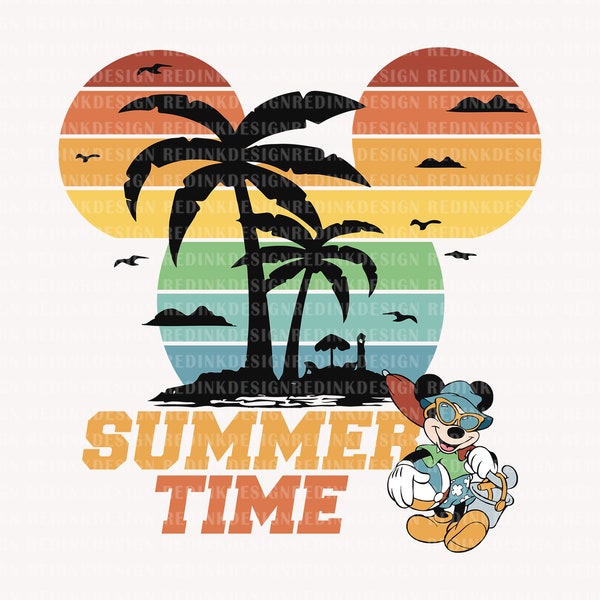 Summer Time Svg, Family Vacation Svg, Cute Mouse Svg, Summer Trip Svg, Summer Vibes Svg, Colorful Vacay Mode Svg, Family Trip Shirt Svg