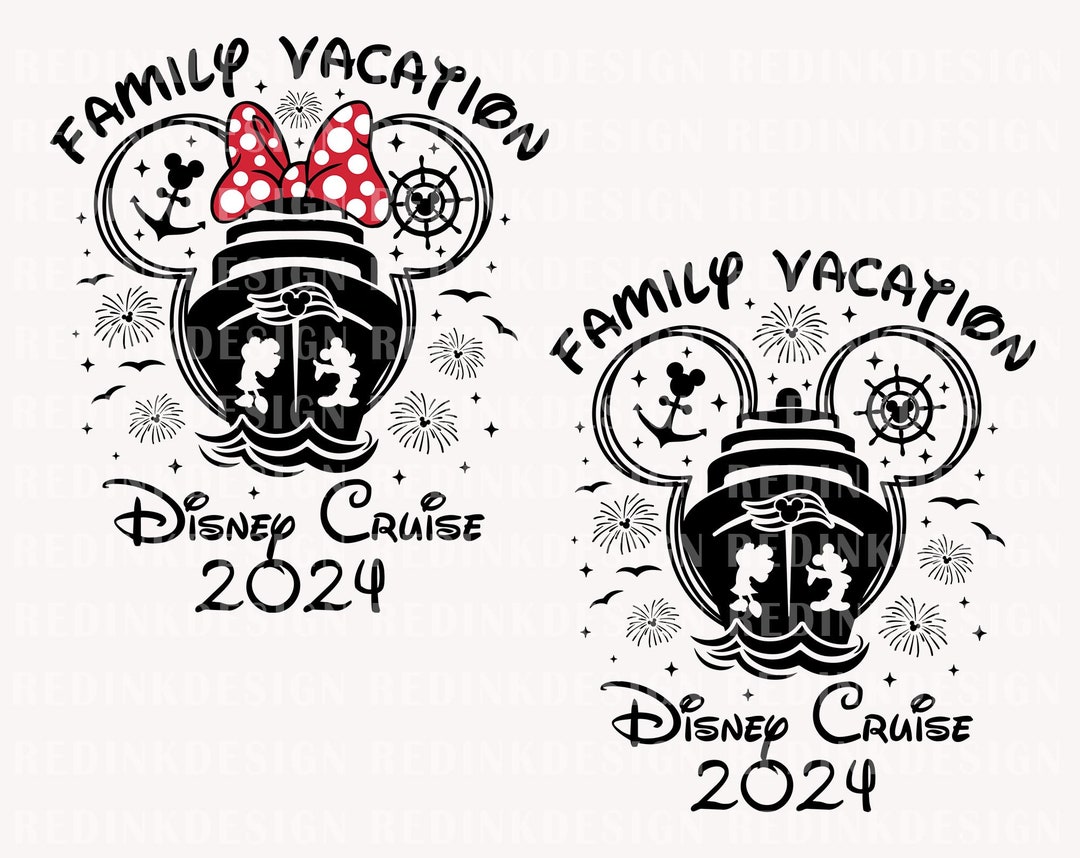 Family Vacation 2024 Svg, Cruise Trip Svg, Cruise Ship Svg, Mouse Head