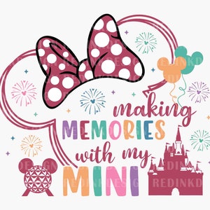 Fazendo memórias com meu Mini Svg, Dia das Mães Svg, Viagem em Família, Mini Camisa Svg, Modo Vacay Svg, Castelo Mágico Svg, Presente para Mini