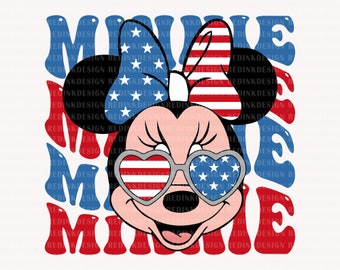 Happy 4th of July Svg, Mouse Head Svg, July 4th Svg, Fourth of July Svg, America, American Flag Svg, 1776 Svg, Independence Day Svg