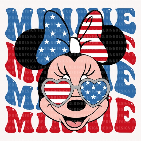 Happy 4th of July Svg, Mouse Head Svg, July 4th Svg, Fourth of July Svg, America, American Flag Svg, 1776 Svg, Independence Day Svg