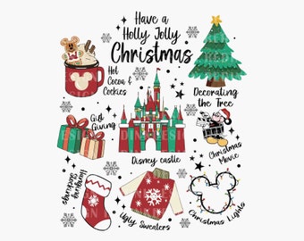 Doodle Christmas PNG, Have A Holly Jolly Christmas Png, Christmas Gingerbread Png, Merry Christmas Png, Xmas Holiday Png, Xmas Castle Png