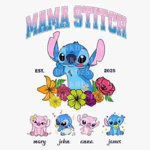 Retro Mama PNG, Custom Name Png, Cartoon Characters  Png, Mother's Day, Mama Mom File Png, Kids Mama Png, Digital Download