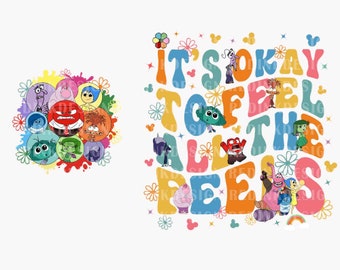 Cartoon Emotions Friends PNG, Mental Health Png, Para BCBA ABA, Speech Therapy Png, Therapist Psychologist, It's Okay To Feel All The Feels