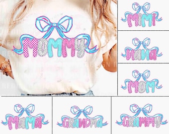 Paquete Mama Gigi PNG, Mama Coquette Png, Mamá Regalo Png, Gigi Nana Tía Png, Día de la Madre Png, Gigi Coquette Png, Coquette Nana Png