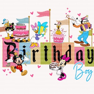 Birthday Boy Png, Happy Birthday Png, Mouse Birthday Boy Png, Family Trip Png, Vacay Mode, Feeling Happy Sublimation Png, Birthday Shirt Png