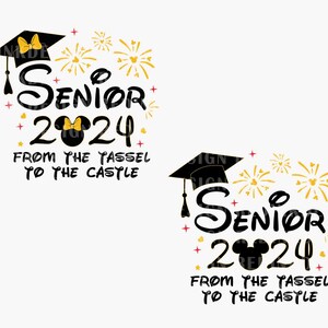 Bündel Maus Abschluss 2024 SVG, Abschluss Senior 2024 SVG, Abschluss Senior 2024 SVG, Abschluss Senior 2024, Von der Quaste zum Schloss, Klasse von 2024, SVG-Png-Datei