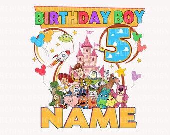 Birthday Boy Png, My 5th Birthday Png, It's My Birthday Png, Birthday Trip Png, Birthday Png, Birthday Sublimation Design, Custom Name Png