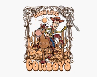 Retro Long Live Cowboy Png, Cowboy Png, Western Cowboy Png, The Wild West Png, Family Vacation Png, Family Vacation Png, Digital Download