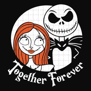 Halloween Nightmare Before SVG, Halloween SVG, Straszny SVG, Cukierek albo psikus SVG, Horror Halloween SVG, Koszulka na Halloween, Razem na zawsze SVG