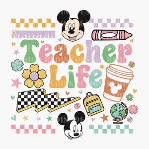 Teacher Life SVG, Last Day of School 2024 Svg, End of Year Teacher Svg, Happy Last Day Svg, Magical Mouse Svg, Teacher Svg, Digital Download