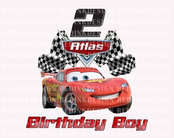 Personalized Birthday Boy Png, Cars Birthday Png, Magical Kingdom Png, Birthday Squad Png, Family Matching Shirt Png, Car Sublimation Design