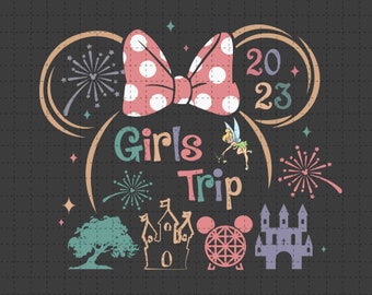 Retro Girls Trip Png, Family Vacation Png, Family Trip Png, Magical Kingdom, Mouse Head, Mouse Trip Png, Vacay Mode Png, Instant Download