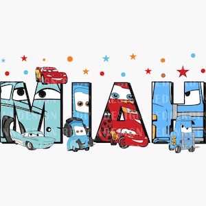 Personalized Name Cars And Friends PNG, Custom Name Trip Shirt, Family Trip Png, Family Vacation Png, Vacay Mode Png, Lightning Car Png