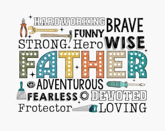 Father PNG, Father's Day PNG, Best Dad Ever Png, Dad Sublimation Design, Dad Shirt Design, Happy Father's Day, Gifts For Men, Png File