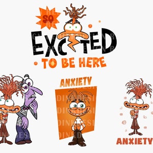 So Excited To Be Here Png, Mental Health Png, Bundle Excited Png, Therapist Psychologist, Para BCBA ABA, Speech Therapy Png, Inside Out 2