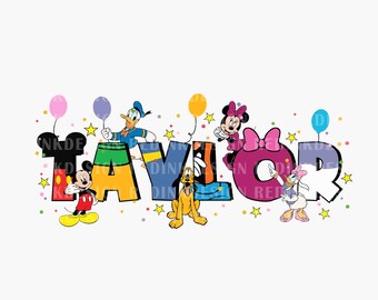 Personalized Name Mouse And Friends PNG, Custom Name Family Trip, Family Trip Png, Family Vacation Png, Vacay Mode Png, Sublimation Design