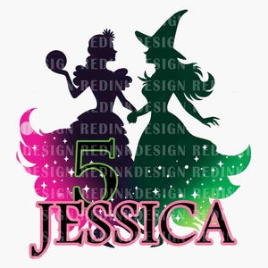 Chica de cumpleaños personalizada Png, Cumpleaños malvado Png, Reino mágico Png, Equipo de cumpleaños Png, Camiseta familiar a juego Png, Regalos de cumpleaños