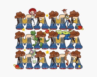 Mama PNG, Mama Cowboy Png, Mama Cowgirl Png, Gift For Mom, Family Trip, Mother's Day Png, Mom Life Png, Mama Sublimation, Mama Toy Magic Png