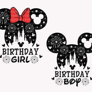 Birthday Svg Bundle, Birthday Girl Svg, Birthday Boy Svg, Magical Castle Svg, Birthday Shirt Svg, Mouse Birthday Svg, Birthday Party Svg