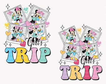 Bundle Girl Trip Png, Retro Bestie Png, Mouse And Friends Png, Family Vacation Png, Vacay Mode Png, Magic Kingdom Png, Family Trip Shirt Png