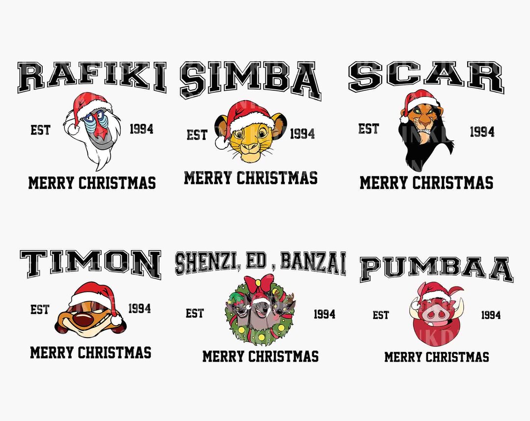 Christmas Animal Kingdom SVG, Merry Christmas Svg, Animal Kingdom Svg