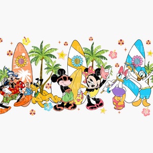 Hello Summer PNG, Family Beach Trip Png, Mouse And Friends Png, Magical Kingdom Png, Vacay Mode Png, Summer Vibes Png, Family Vacation Png