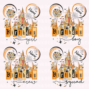 Halloween Family Birthday Png, Halloween Mouse And Friends PNG, Birthday Boy Png, Birthday Party Png, Halloween Masquerade Png